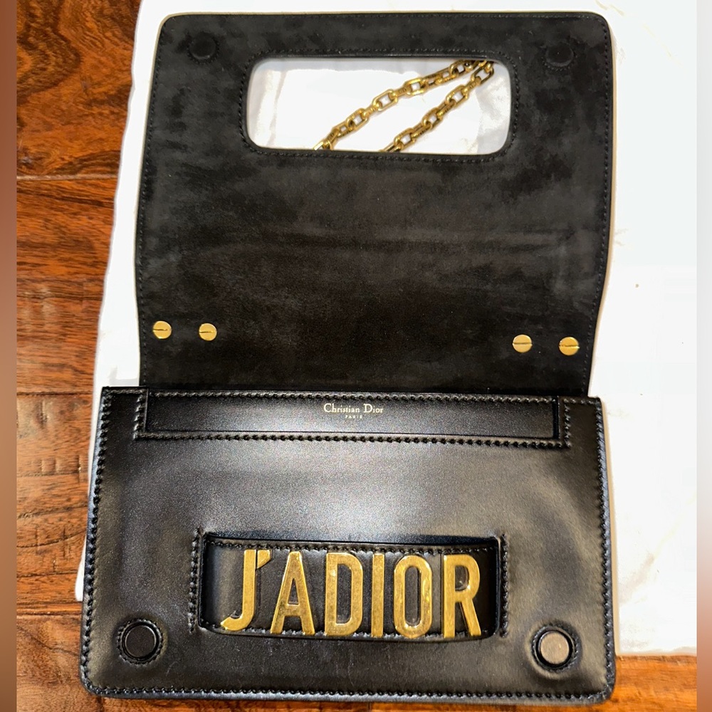 Dior Calfskin J'ADIOR Chain Medium Flap Bag Black - Picture 4 of 12